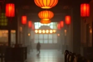 《沉默的证词》法庭走廊剧照，证物袋在长桌上排开